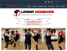 Tablet Screenshot of londonkickboxing.co.uk